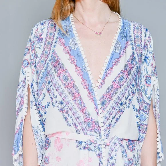 IN BLOOM By Jonquil Floral Print Midi Robe NWT - Picture 2 of 6